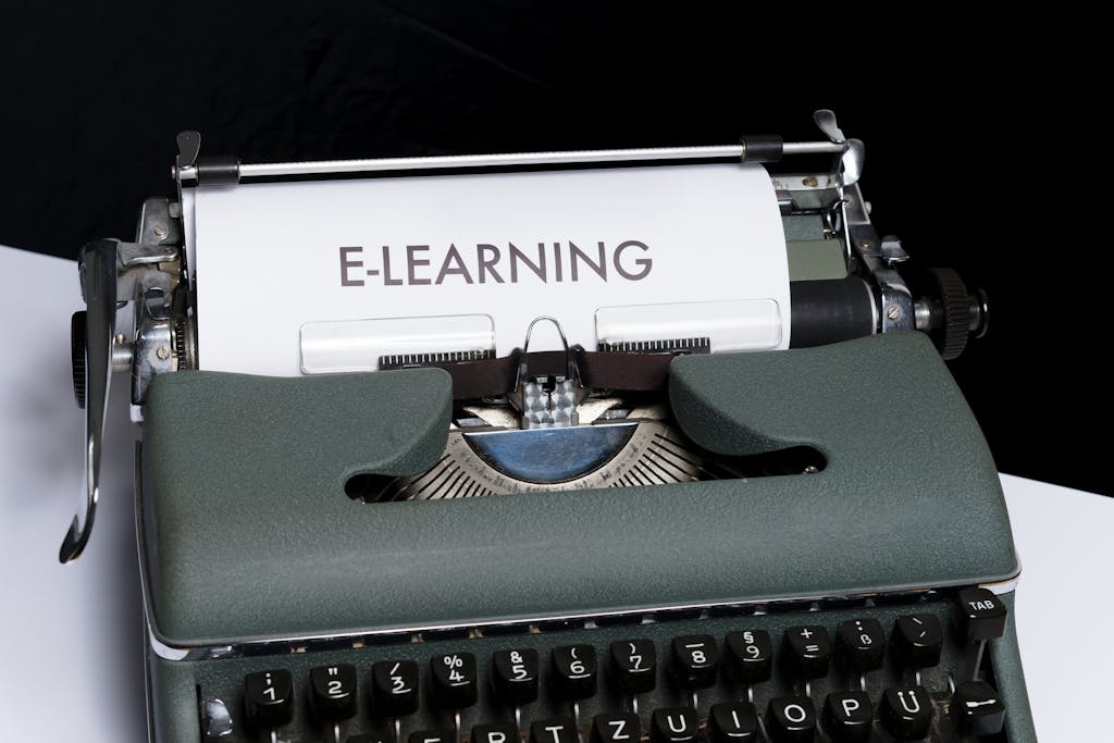 White Paper in a Vinatge Typewriter